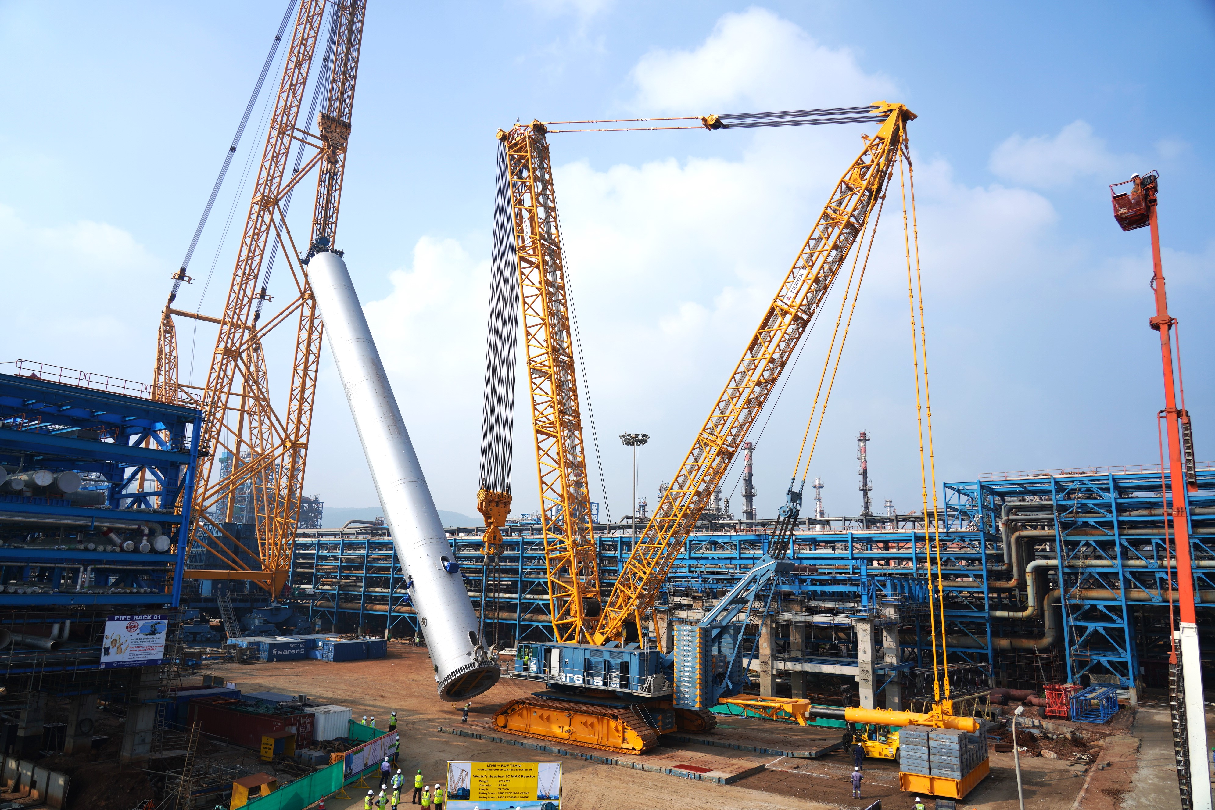 Erection of world’s heaviest LC-Max Reactor at VRMP