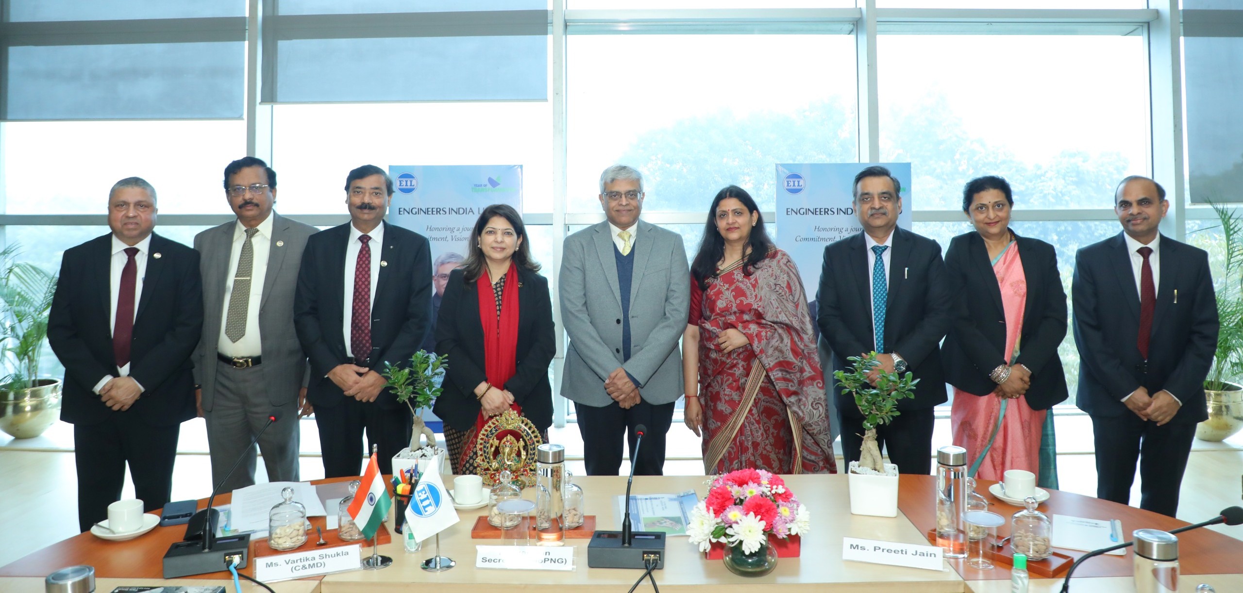 Secretary MoPNG, Shri Pankaj Jain laid the Foundation Stone for EIL Compressed Biogas (CBG) Project at Halkarni, Maharashtra