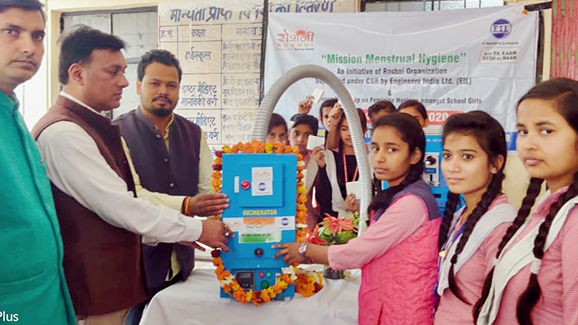 Setting up Sanitary Vending Machines at Govt, Schools of U.P.